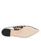 Dolce & Gabbana Brown Leopard Slingback Flats Sandals Shoes