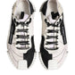 Dolce & Gabbana White Black Leather NS1 Sneaker  Shoes