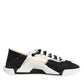 Dolce & Gabbana White Black Leather NS1 Sneaker  Shoes
