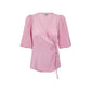 Ganni Pink Satin Tank Tops