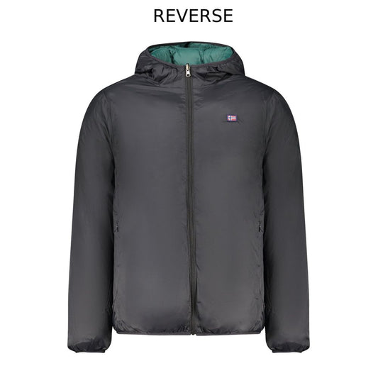 Norway 1963 Black Polyester Men's Reversible Jacket