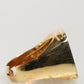 Dolce & Gabbana Gold-Tone Real Brass Black Enamel "J" Adjustable Rings