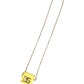 Dolce & Gabbana Yellow DG Logo Plaque Cover Gold Chain Airpods Case