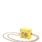 Dolce & Gabbana Yellow DG Logo Plaque Cover Gold Chain Airpods Case