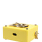 Dolce & Gabbana Yellow DG Logo Plaque Cover Gold Chain Airpods Case