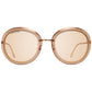 Longines Brown Metal Sunglasses