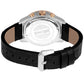 Just Cavalli Black Leather Dress Watch