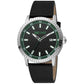 Just Cavalli Black Leather Dress Watch