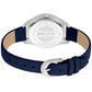 Just Cavalli Blue Leather Dress Watch