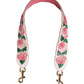Dolce & Gabbana Strap White Floral Calf Leather Bag Accessory Shoulder
