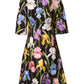 Dolce & Gabbana Black Floral Brocade A-line Mini Dress