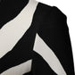Dolce & Gabbana Black White Zebra Viscose Sheath Midi Dress