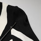Dolce & Gabbana Black White Zebra Viscose Sheath Midi Dress