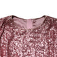 Dolce & Gabbana Pink Sequinned Mermaid Long Gown Dress