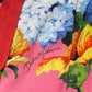 Dolce & Gabbana Multicolor Floral Mid Waist Jogger Pants