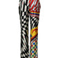 Dolce & Gabbana Multicolor Carretto Pattern Straight Pants