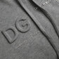 Dolce & Gabbana Gray Logo Cotton Hooded Sweatshirt Sweater