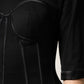 Dolce & Gabbana Black Cotton Bustier Corset Short Sleeves T-shirt