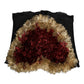 Dolce & Gabbana Black Gold Heart Bustier Corset Tinsel Top
