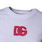 Dolce & Gabbana White DG Logo Crew Neck Short Sleeves T-shirt