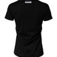 Dolce & Gabbana Black Graphic Crew Neck Short Sleeves T-shirt