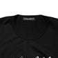 Dolce & Gabbana Black Graphic Crew Neck Short Sleeves T-shirt