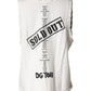 Dolce & Gabbana White Graphic CrewNeck Sleeveless Tank T-shirt
