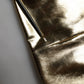 Dolce & Gabbana Gold Acetate Crystal High Waist Mini Skirt