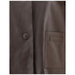 Marni Brown Leather Leather Jacket
