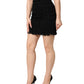 Dolce & Gabbana Black Nylon High Waist Open-Stitch Mini Skirt