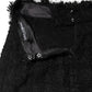 Dolce & Gabbana Black Nylon High Waist Open-Stitch Mini Skirt