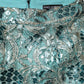 Dolce & Gabbana Blue Floral Brocade High Waist Mini Skirt