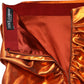 Dolce & Gabbana Metallic Orange Viscose High Waist Mini Skirt