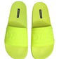 Dolce & Gabbana Green Rubber Slides Sandals Beachwear Shoes