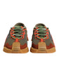 Dolce & Gabbana Multicolor Lace Up Low Top NS1 Sneakers Shoes