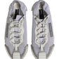 Dolce & Gabbana White Lace Up Low Top NS1 Sneakers Men Shoes