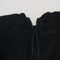 Philosophy Black Cropped Zipper Back Sweatshirt Sweater