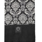Dolce & Gabbana Black White Damask Patterned Lace Men Scarf