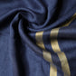 Dolce & Gabbana Blue Cashmere Neck Wrap Shawl Fringes Scarf