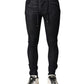 Dolce & Gabbana Black Cotton Stretch Skinny Denim Men Jeans
