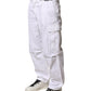 Dolce & Gabbana White Cotton Men Cargo Denim Trouser Jeans
