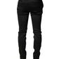 Dolce & Gabbana Black Viscose Dress Formal Men Trousers Pants