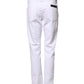 Briglia 1949 White Cotton Straight Fit Men Denim Trouser Jeans