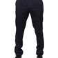 Domenico Tagliente Navy Blue Skinny Chino Mid Waist Men Pants