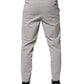 Dondup Light Gray Cotton Mid Waist Skinny Men Jogger Trouser Pants