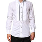 Dolce & Gabbana White GOLD Long Sleeves Formal Dress Shirt