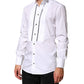 Dolce & Gabbana White GOLD Long Sleeves Formal Dress Shirt