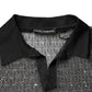 Dolce & Gabbana Black Sheer Short Sleeves Casual Polo  Top