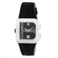 Laura Biagiotti Black Leather Dress Watch