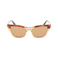 Victoria Beckham Brown Acetate Sunglasses